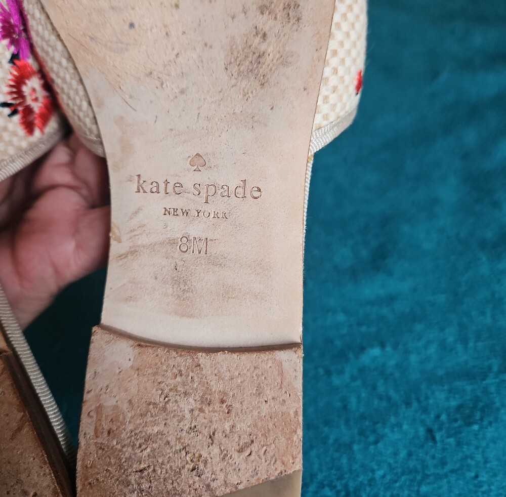 Kate Spade New York Monteclair Embroidered Mule Size 8 Women - Picture 7 of 7